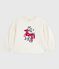 Sudadera infantil de algodón con estampado crudo MILK