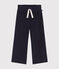 Pantalón ancho de terciopelo fino para niña azul SMOKING