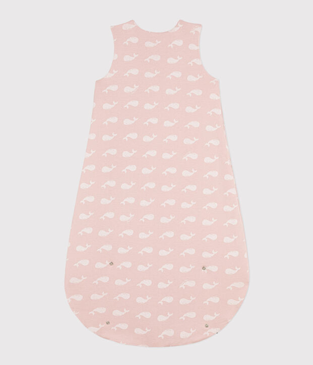Saco de algod&oacute;n con ballenas rosas TOG 2 rosa/blanco