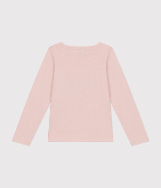 Camiseta de punto de manga larga para niña rosa SALINE