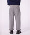 Pantal&oacute;n infantil de pinzas de franela de algod&oacute;n gris