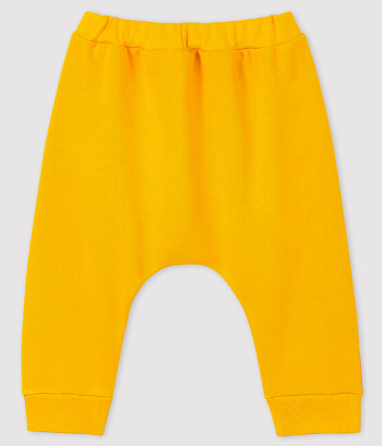 Pantalón de muletón para bebé niño/niña amarillo BOUDOR