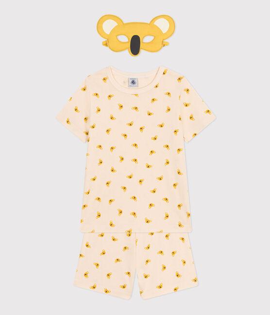 Pijama corto infantil de algodón tipo disfraz de koala blanco AVALANCHE/ MULTICO