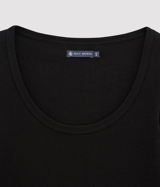 Camiseta icónica para mujer negro NOIR