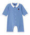 Mono de milrayas para bebé niño azul DELFT/blanco ECUME