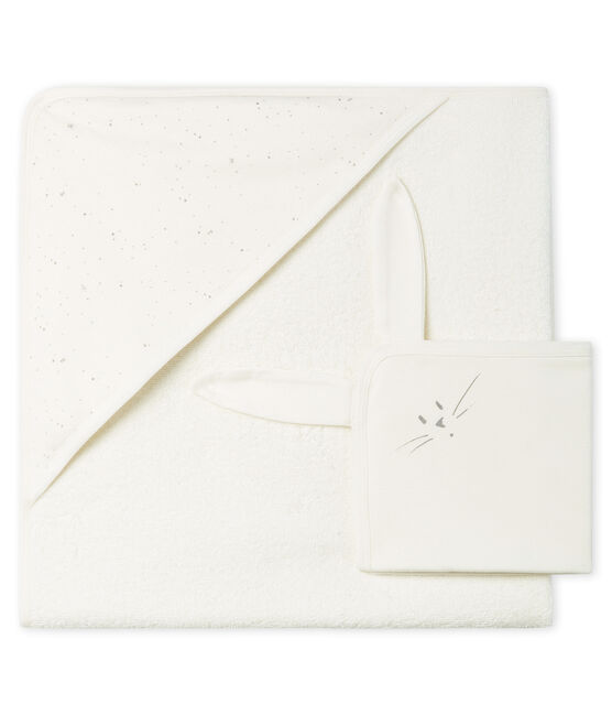 Capa cuadrada de baño y peluche de BE de túbico blanco MARSHMALLOW/blanco MULTICO