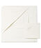 Capa cuadrada de baño y peluche de BE de túbico blanco MARSHMALLOW/blanco MULTICO