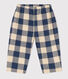 Pantalón de franela a cuadros para bebé