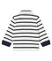 Polo a rayas marineras para bebé niño blanco MARSHMALLOW/azul SMOKING
