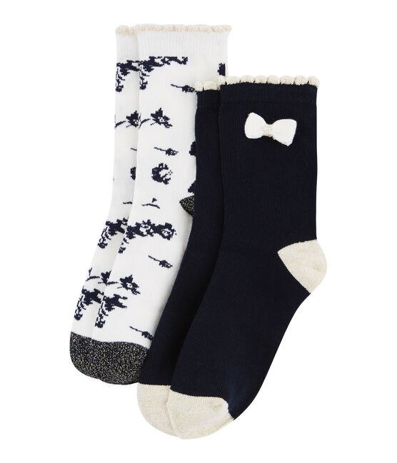 Lote de 2 pares de calcetines infantiles para niña variante 1