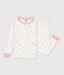 Pijama infantil muy ajustado de algod&oacute;n con estampado blanco/multicolor