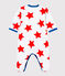 Pelele para bebé niño gris POUSSIERE/blanco MULTICO