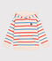 Sudadera infantil unisex de algodón a rayas con capucha blanco AVALANCHE/ MULTICO