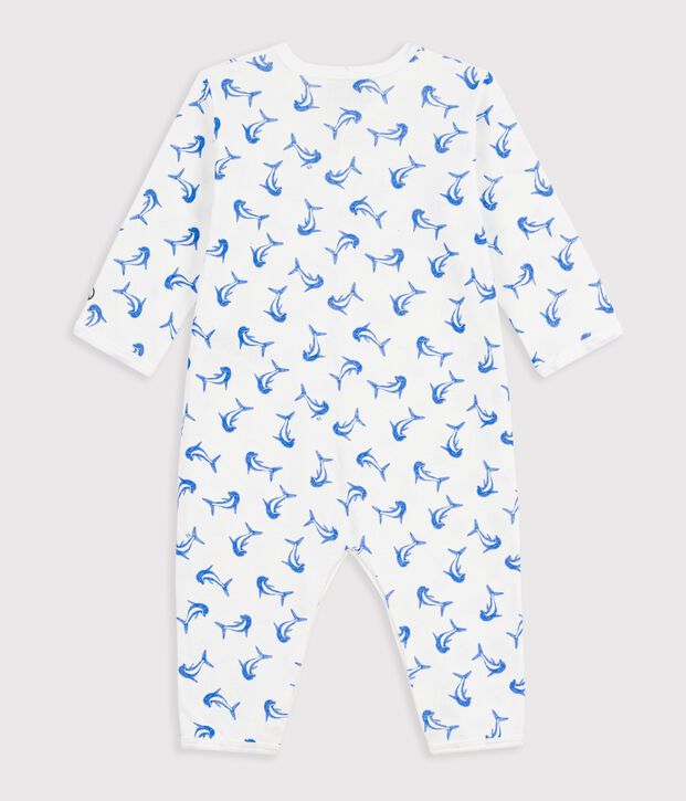 Dors bien sans pied en coton blanco/azul/multicolor