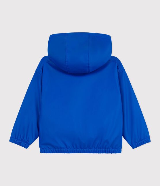 Cazadora infantil lisa de PU azul PERSE