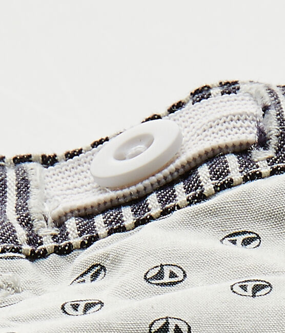 Pantalón de bebé niño a rayas azul SMOKING/blanco MARSHMALLOW