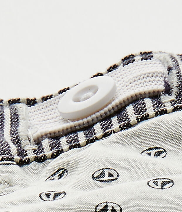 Pantal&oacute;n de beb&eacute; ni&ntilde;o a rayas azul/blanco