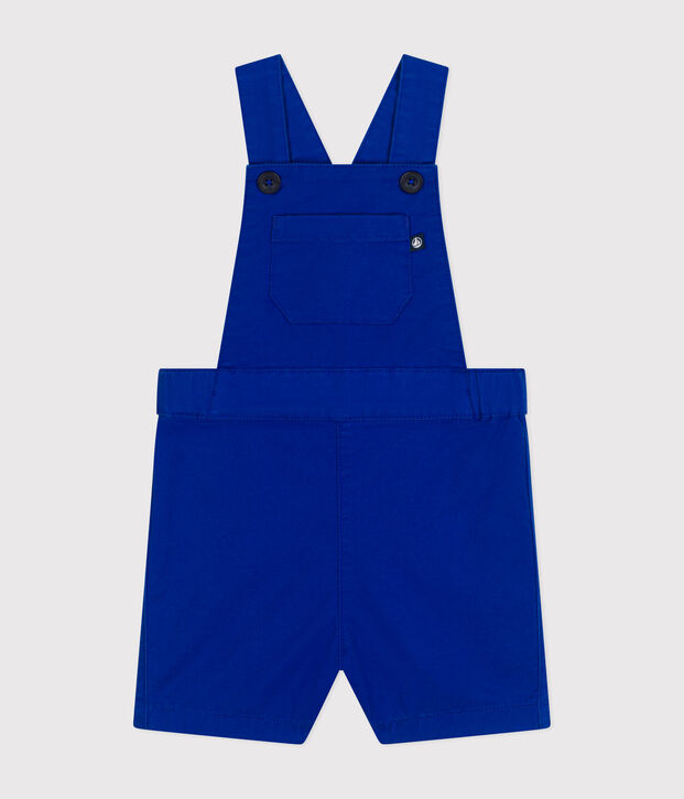 Peto corto de sarga para beb&eacute; azul