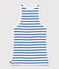 Camiseta de tirantes La Icónica de algodón a rayas para mujer blanco MARSHMALLOW/azul PERSE