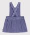 Vestido liso de pana sin mangas para beb&eacute; violeta