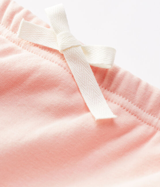 Pantalón de bebé de algodón orgánico rosa MINOIS