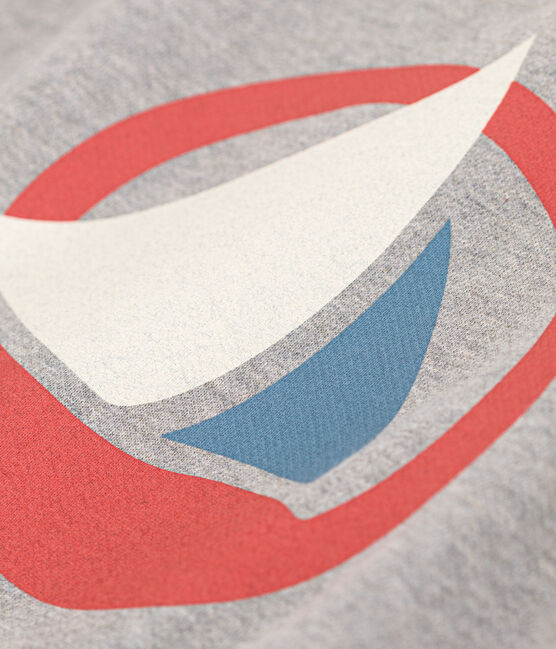 Sudadera de muletón para niño gris CHATON CHINE