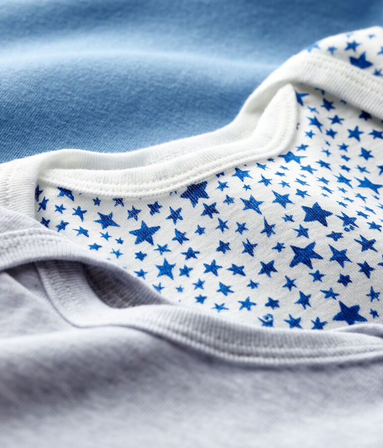 Juego de 3 bodis de manga larga para beb&eacute; ni&ntilde;o multicolor