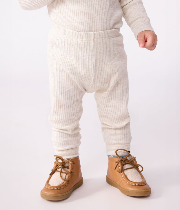 Leggings lisos de algod&oacute;n para beb&eacute; MONTELIMAR CHINE