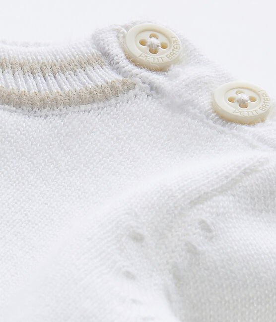 Jersey de bebé niño de punto blanco MARSHMALLOW