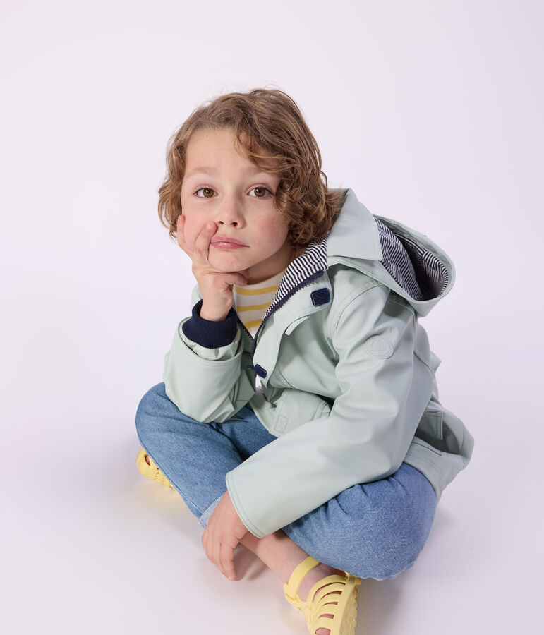 Chubasquero ic&oacute;nico infantil azul