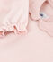 Pijama de terciopelo rosa liso para bebé rosa SALINE