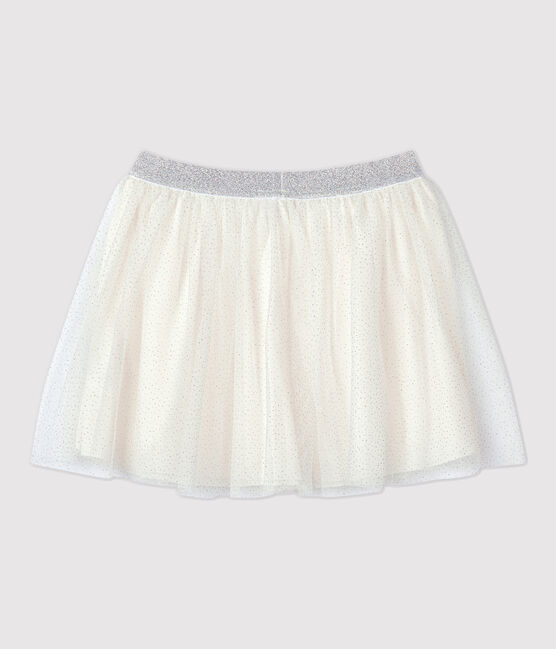 Falda de tul para niña blanco MARSHMALLOW/gris ARGENT