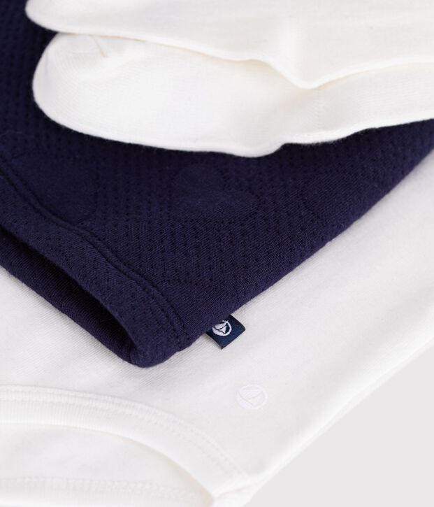 Conjunto de regalo para beb&eacute; de algod&oacute;n: vestido, body y leotardos multicolor