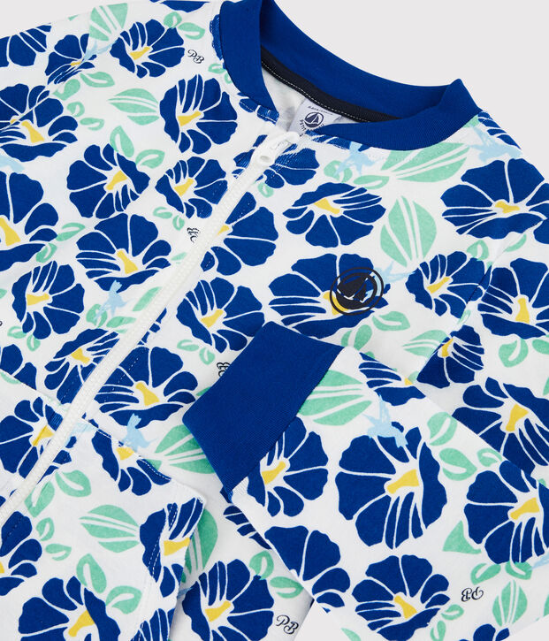 Rebeca de algod&oacute;n de ni&ntilde;o blanco/multicolor