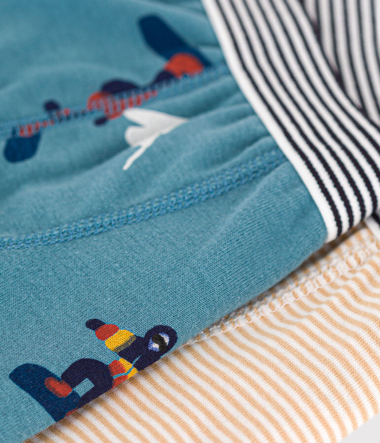 Juego de 2 b&oacute;xers de algod&oacute;n snowboard para ni&ntilde;o multicolor