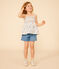 Blusa sin mangas de algodón para niña blanco MARSHMALLOW/blanco MULTICO