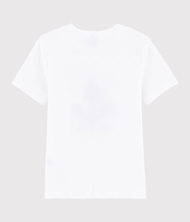 Camiseta serigrafiada para ni&ntilde;o blanco