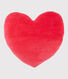 Cojín de corazón de terciopelo