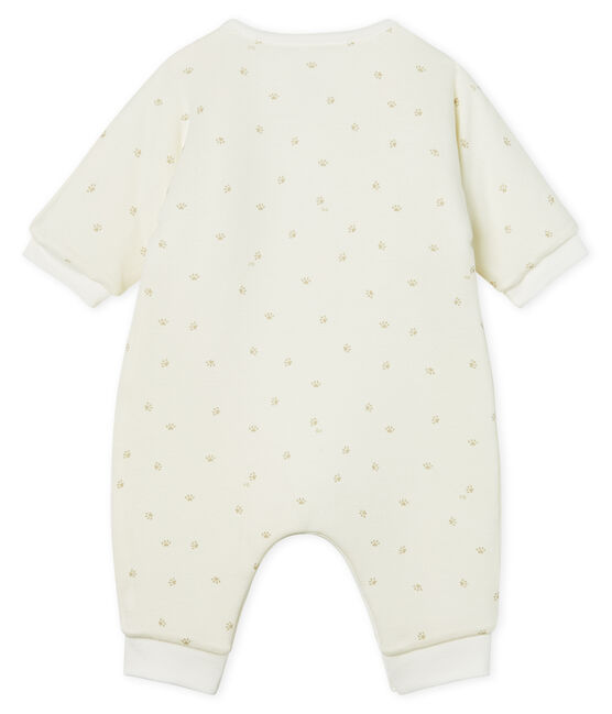 Mono largo de bebé niño acolchado blanco MARSHMALLOW/gris SOURICEAU CN