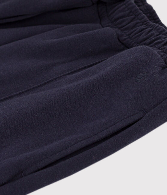 Pantalón de algodón y elastano para mujer azul SMOKING