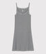 Vestido de tirantes emblemático de algodón de mujer