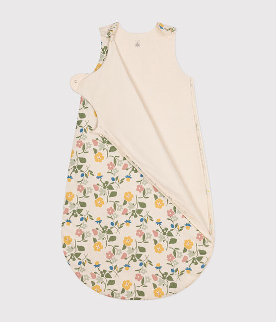 Saco de algodón con flores TOG 2 para bebé blanco AVALANCHE/ MULTICO