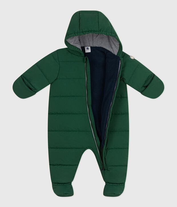 Buzo de poli&eacute;ster para beb&eacute; verde