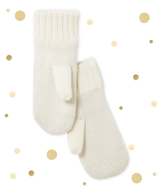 Guantes para niña beige COQUILLE/amarillo DORE