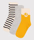 3 pares de calcetines infantiles de algodón con logo
