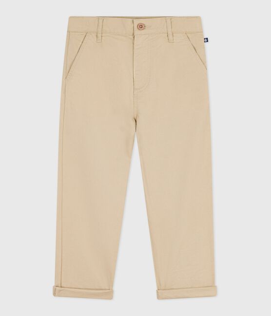 Pantalón infantil de algodón beige SANDER