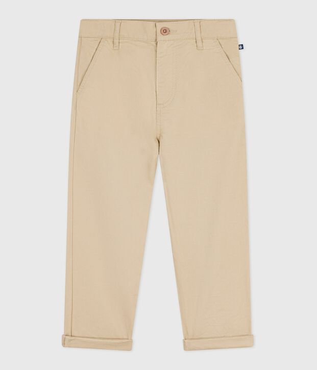 Pantal&oacute;n infantil de algod&oacute;n beige