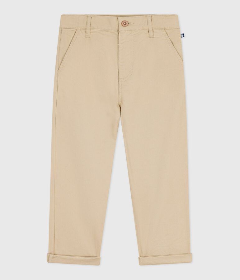 Pantal&oacute;n infantil de algod&oacute;n beige