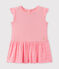 Vestido bebé niña con volantes rosa PETAL