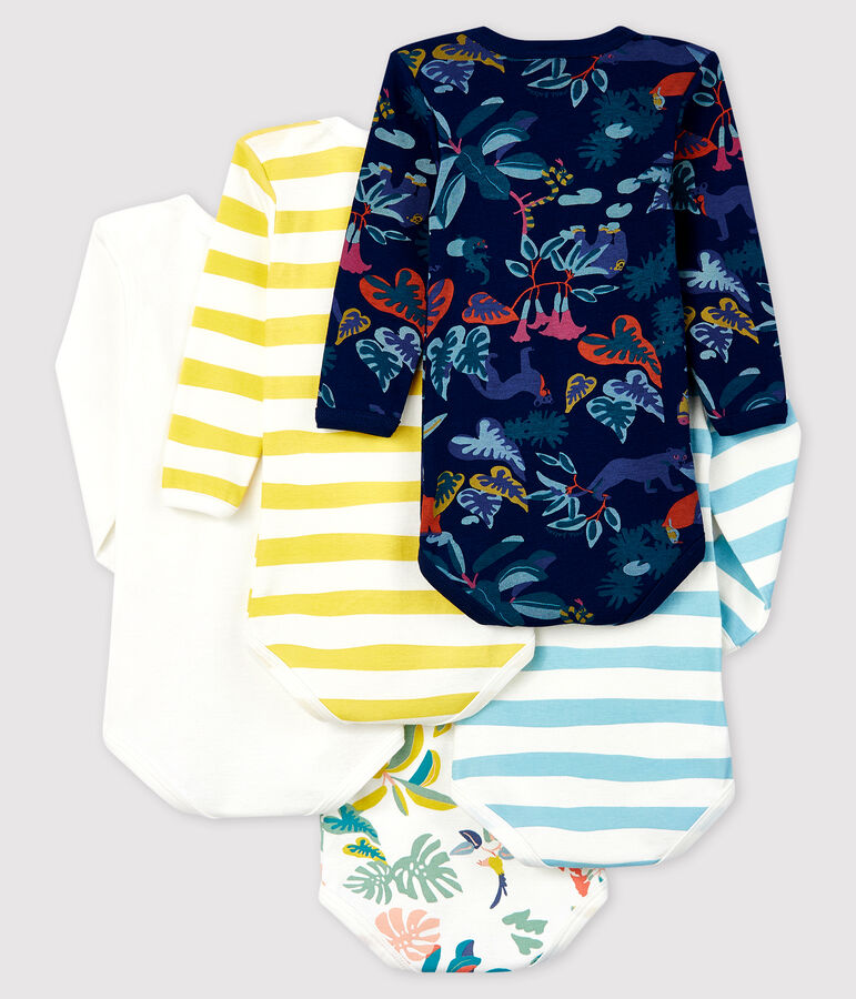 Juego de 5 bodis de manga larga para beb&eacute; ni&ntilde;o variante 1